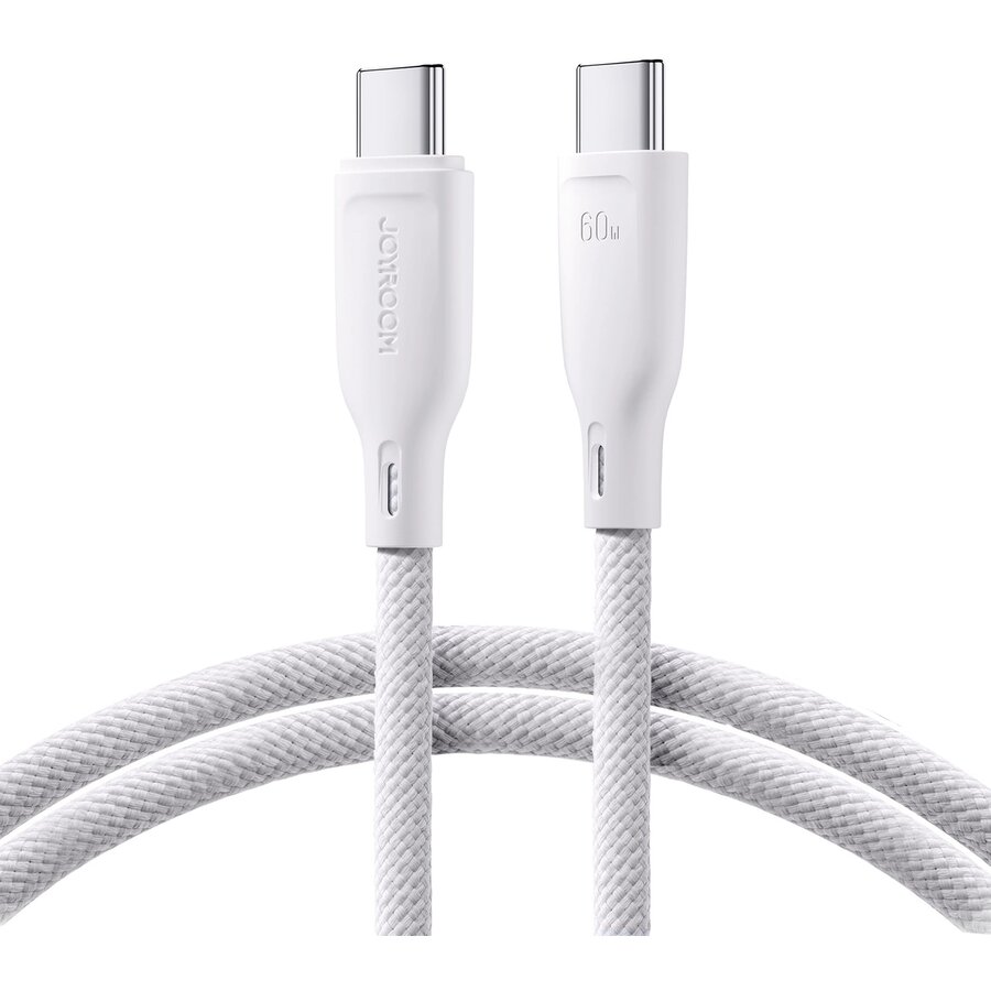 Cablu de date S-A34, 2x USB-C, 60W, 1m, Alb