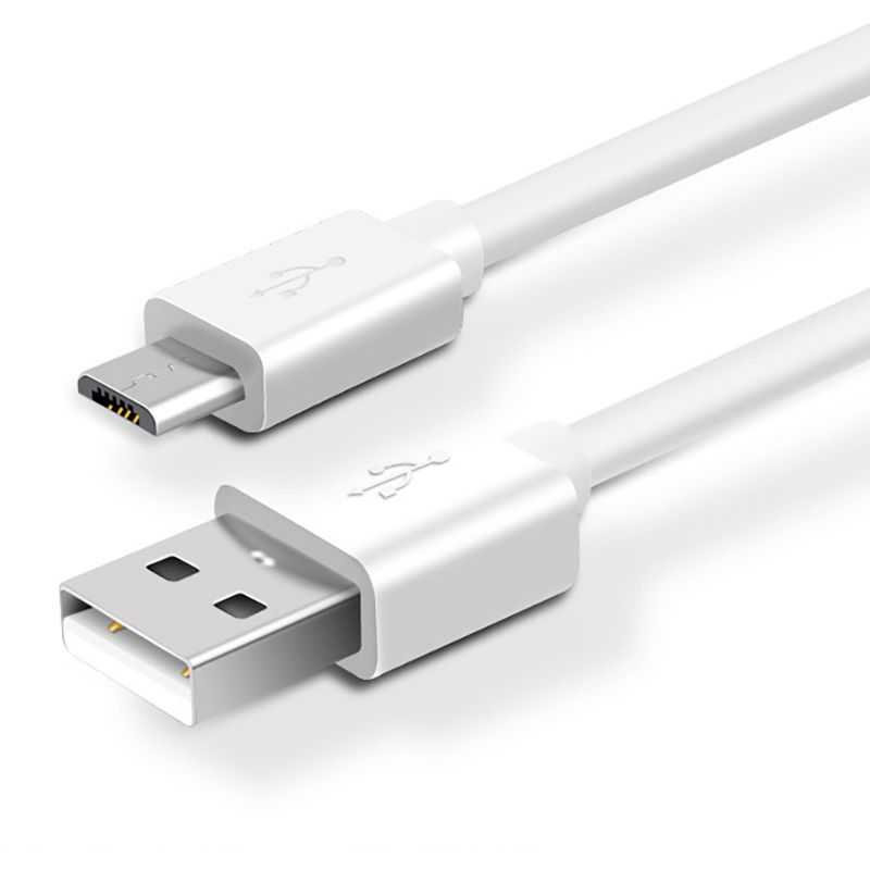 Cablu de Date si Incarcare USB la MicroUSB 2A 2m Alb