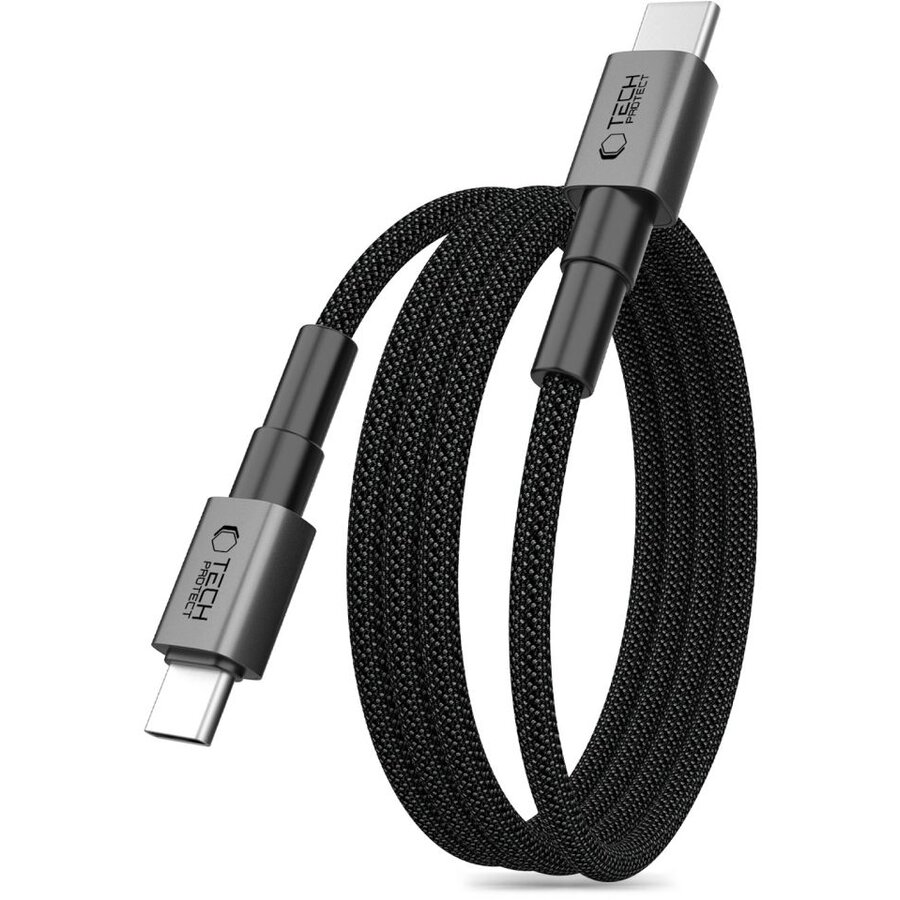 Cablu de date UltraBoost DNA, 2x USB Type-C, 100W, 480 Mb/s, 2m, Negru