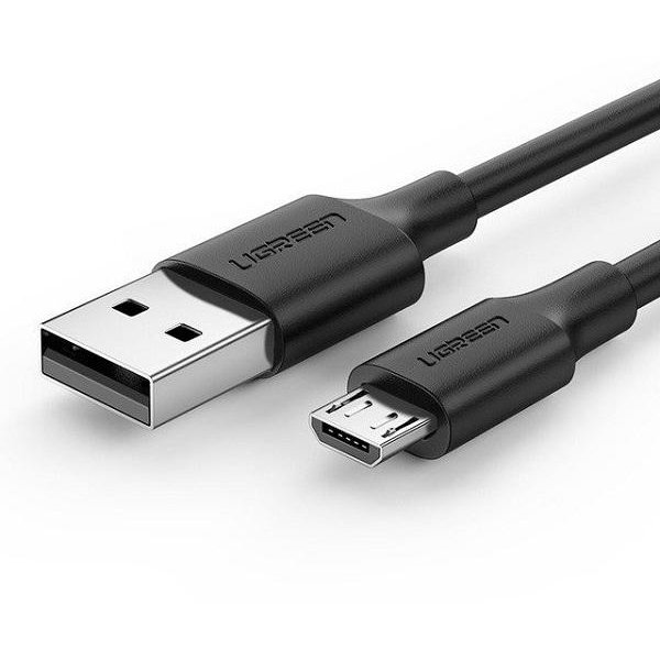Cablu de date US289, USB/Micro-USB, Quick Charge 3.0, 2.4A, 25cm, Negru