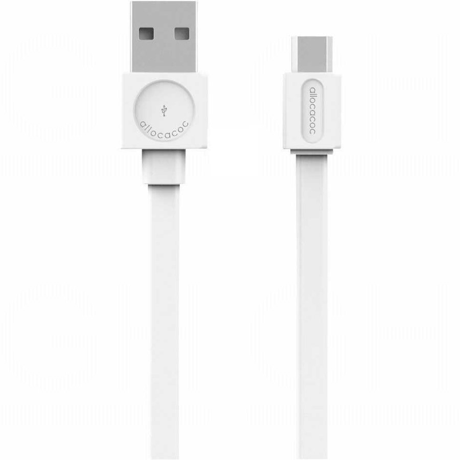 Cablu de Date USB 2.0 la MicroUSB 1.5m Alb