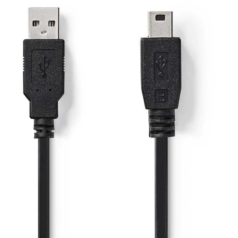 Cablu de Date USB 2.0 USB A la MiniUSB 2m Negru