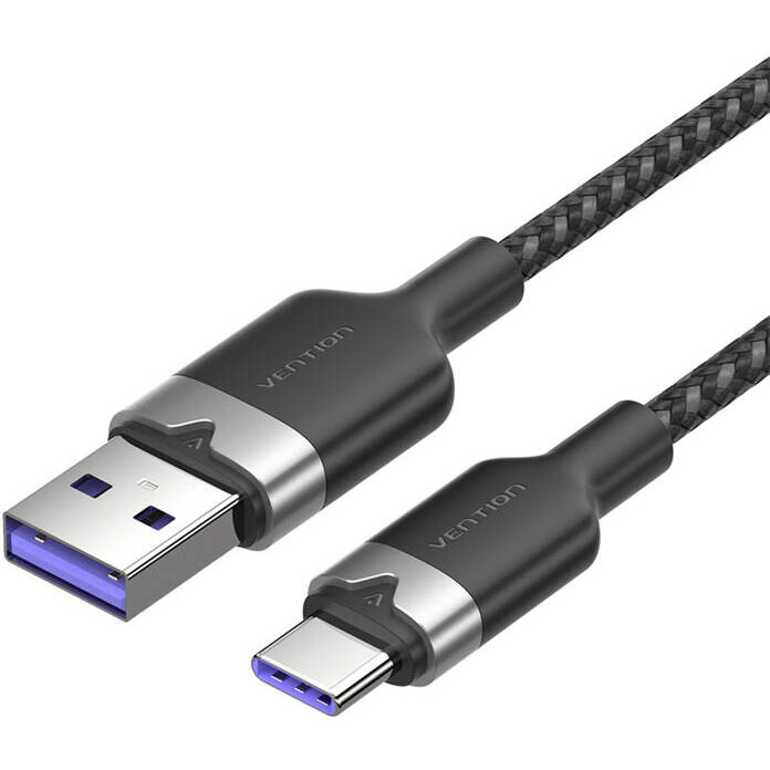 Cablu de date USB la USB-C, 1m, Negru