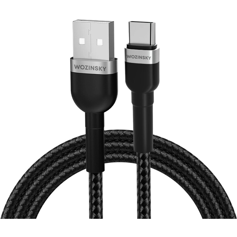 Cablu de date WNBAC1, USB/USB-C, 2.4A, 1m, Negru