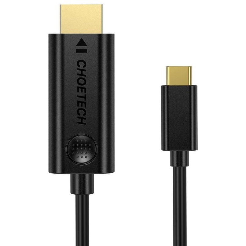 Cablu de date XCH-M18GY USB-C tata la HDMI tata 2.0 4K @60Hz si USB-C 3.1 PD60W pentru incarcare compatibil cu MacBook, 1.8m, Gri