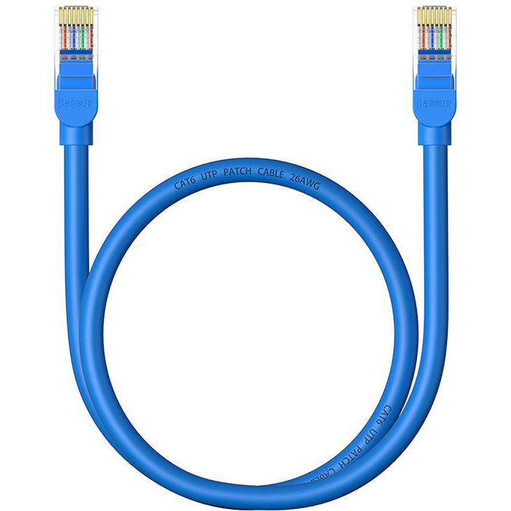 Cablu Retea Cat6 0.5m Blue