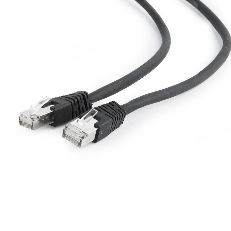 Cablu retea Patchcord RJ45 Cat 6A SFTP LSZH 3 m Negru