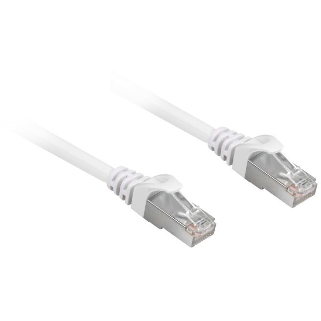 Cablu Retea S/FTP Cat 6A 0.5m White