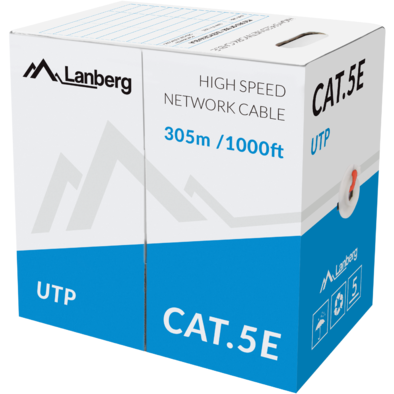 Cablu retea U/UTP Cat 5E 305m Green