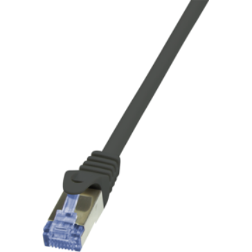 Cablu S/FTP PrimeLine Patchcord Cat 6A 10G PIMF 20 m Negru