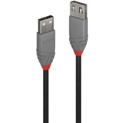 Cablu USB 2.0 Male - USB 2.0 Female 2m Negru