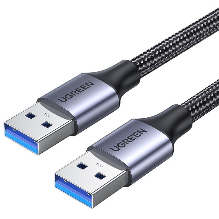 Cablu USB 3.2 (T) La USB 3.2 (T) 1M Brodat Negru