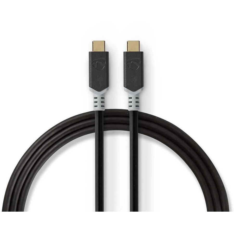 Cablu USB-C Tata la USB-C Tata 1m 100W Antracit