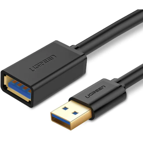 Cablu USB Prelungitor USB 3.2 (T) La USB 3.2 (M) 1M Negru