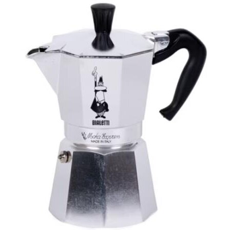 Cafetiera Moka Express Pot 6tz 0.3L Aluminiu Argintiu