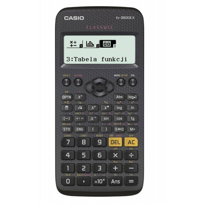 Calculator de Birou Stiintific ClassWiz fx-350CE X  379 Functii 16 Cifre Limba Maghiara/ Poloneza/ Slovaca/ Ceha Negru