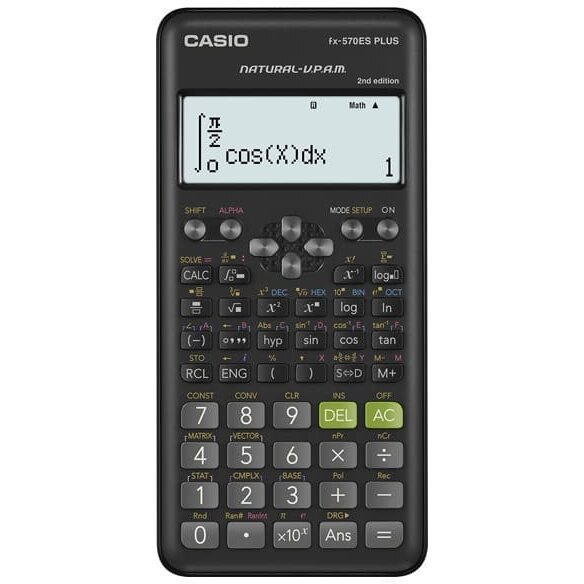 Calculator de Birou Stiintific fx-570ES PLUS-2 12 Cifre Negru