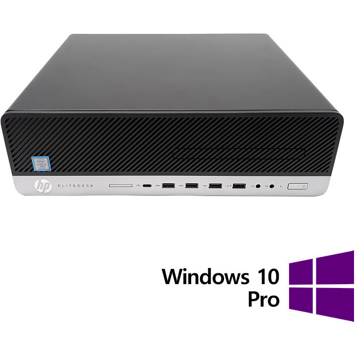 Calculator Refurbished  EliteDesk 800 G5 SFF, Intel Core i5-9500 3.00-4.40GHz, 8GB DDR4, 256GB SSD + Windows 10 Pro