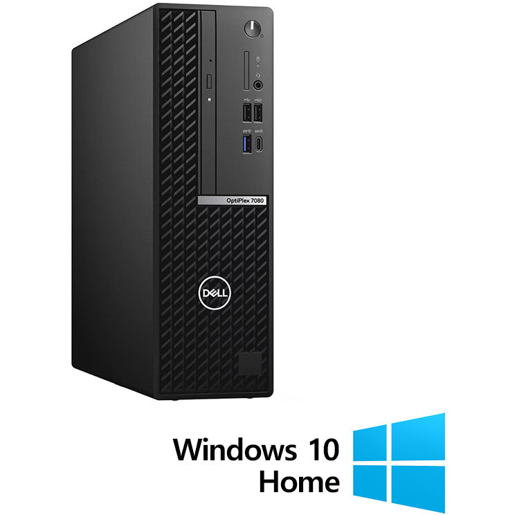 Calculator Refurbished  OptiPlex 7080 SFF, Intel Core i5-10500 3.10 - 4.50GHz, 8GB DDR4, 256GB SSD + Windows 10 Home