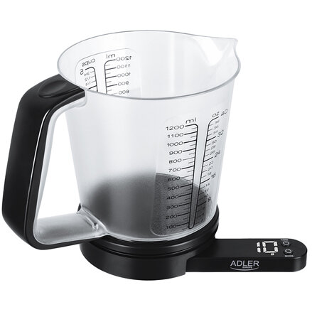 Cantar de Bucatarie Cu Cana Masura Max 5kg ABS PS Negru