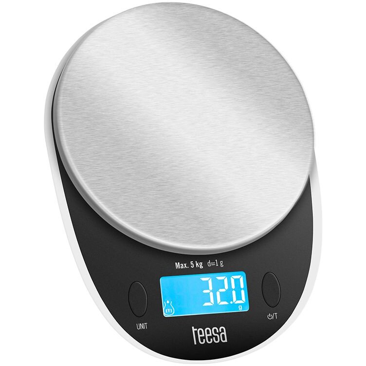 Cantar de Bucatarie TSA0808 Maxim 5KG Argintiu/Negru