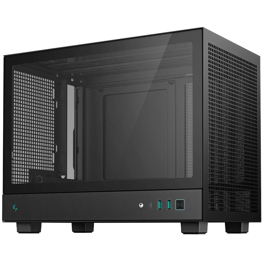 Carcasa CH160 Fara Sursa  ABS+SPCC+Tempered Glass Neagra