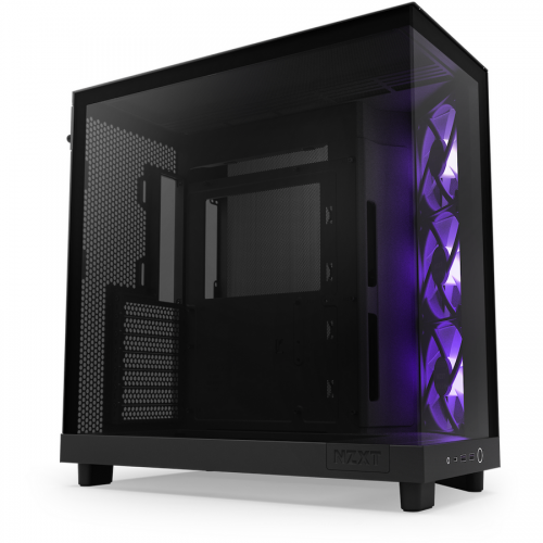 Carcasa H6 Flow RGB Compact Dual-Chamber MiddleTower Negru