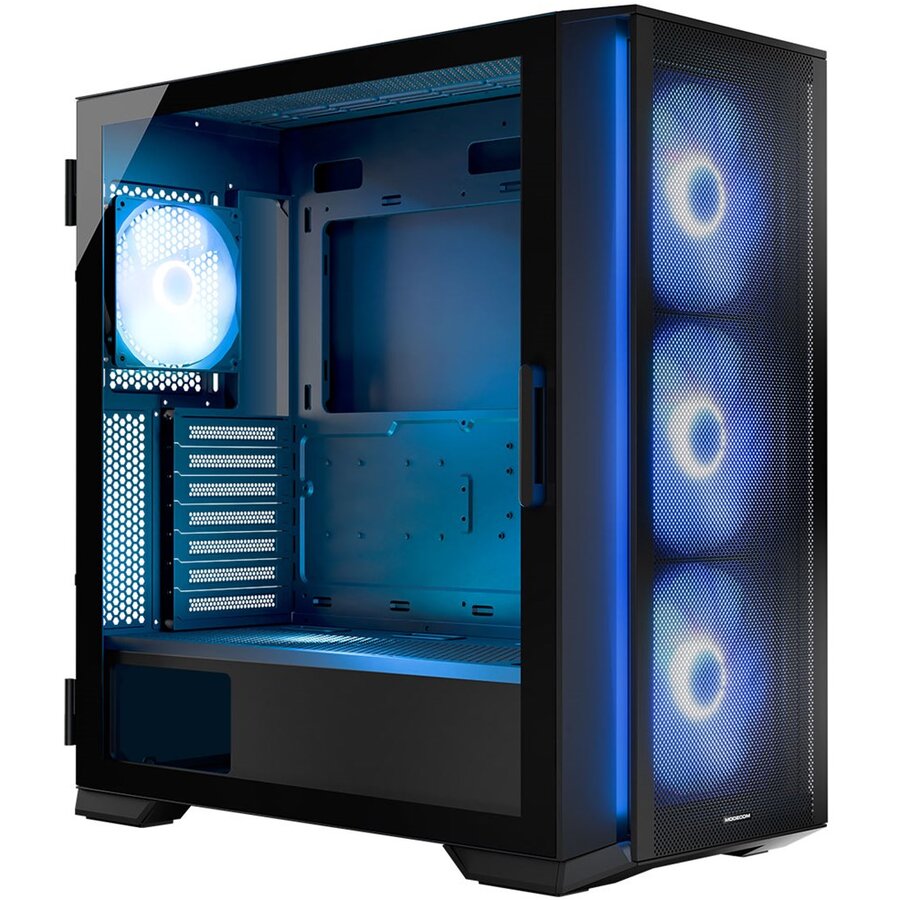 Carcasa Horizon ARGB Flow MIDI USB 3.0 X 2 TYPE-C Negru