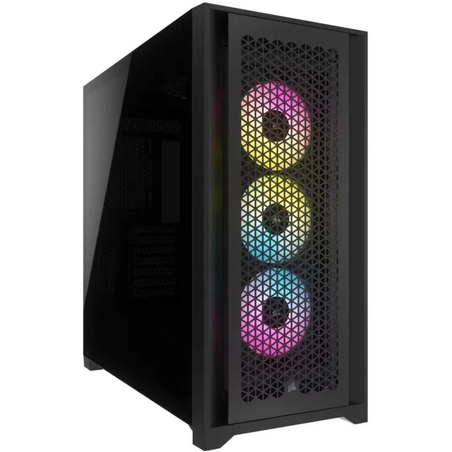 Carcasa iCUE 4000D RGB Airflow Tempered Glass Mid-Tower Negru