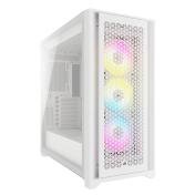 Carcasa iCUE 5000D RGB Airflow Mid-Tower True Alb