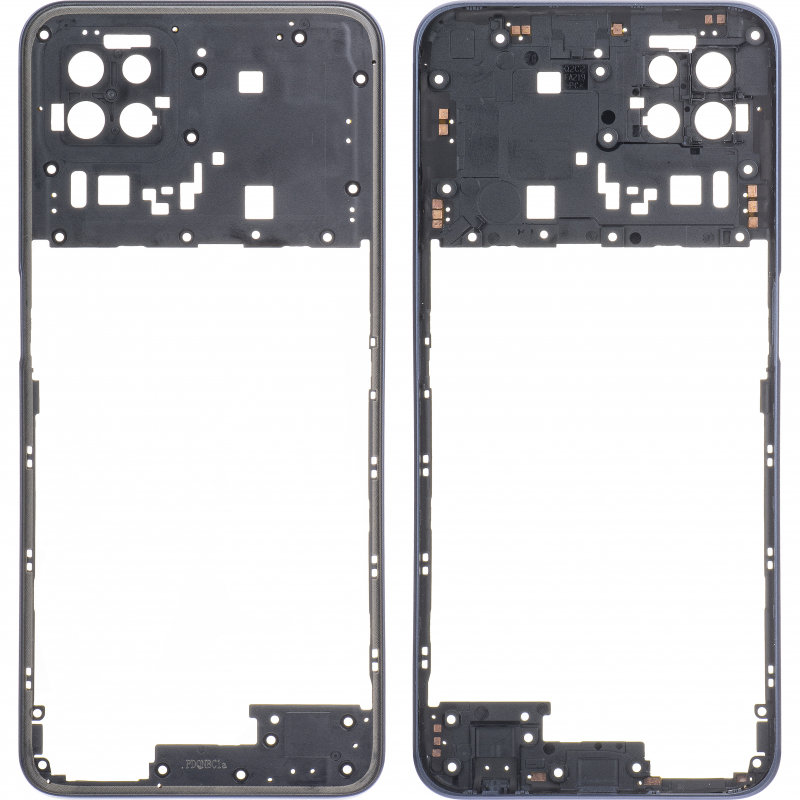 Carcasa Mijloc Neagra pentru Oppo A72 5G
