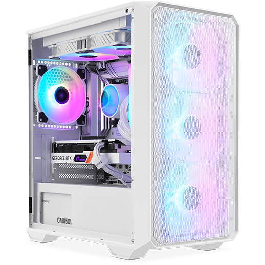 Carcasa PC Alpha Mini Tower fara Sursa Alb