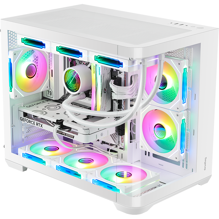 Carcasa PC Lumi 3S Mini Tower fara Sursa Alb