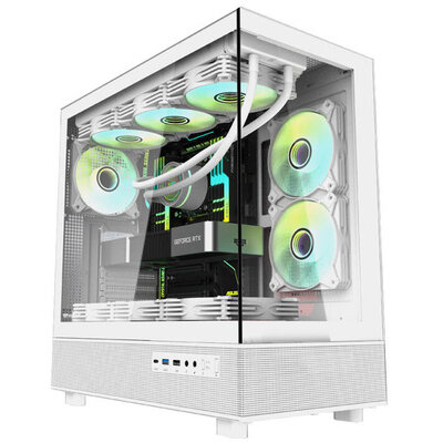 Carcasa pentru Computer ODPX90 Central Tower ATX M-ATX ITX Alb