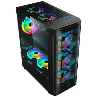 Carcasa Ponos Ultra TG4 Fara Sursa ATX  Negru