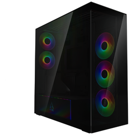 Carcasa Xtender VG MiddleTower E-ATX Riser PCIe Inclus Negru