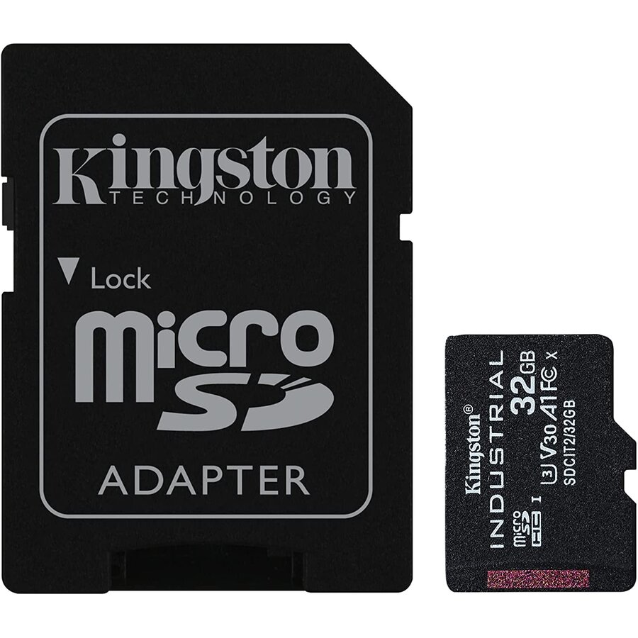 Card de memorie Industrial 32GB MicroSDHC Clasa 10 + Adaptor SD