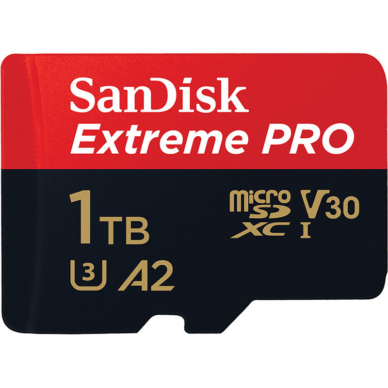 Card Extreme PRO R200/W140 microSDXC 1TB UHS-I U3 A2 Clasa 10 cu adaptor SD