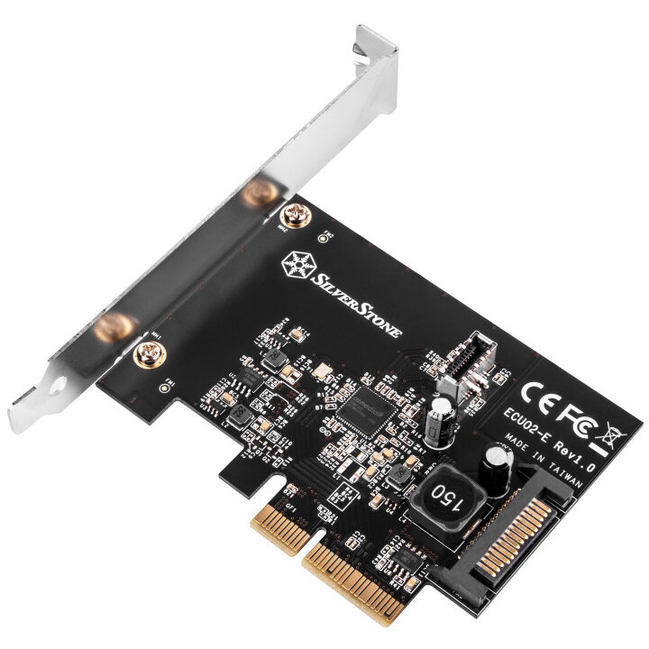 Card PCIe SST-ECU02-E  Adaptor   USB-C Intern   I/O Ppanel PCIe 3.0