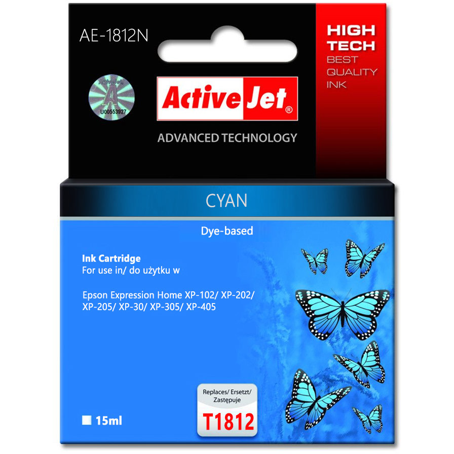 Cartuș cerneală AE-1812N   Cyan