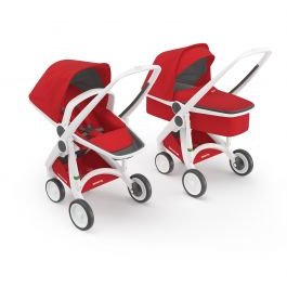 Carucior copii 2 in 1 100% Ecologic Rosu