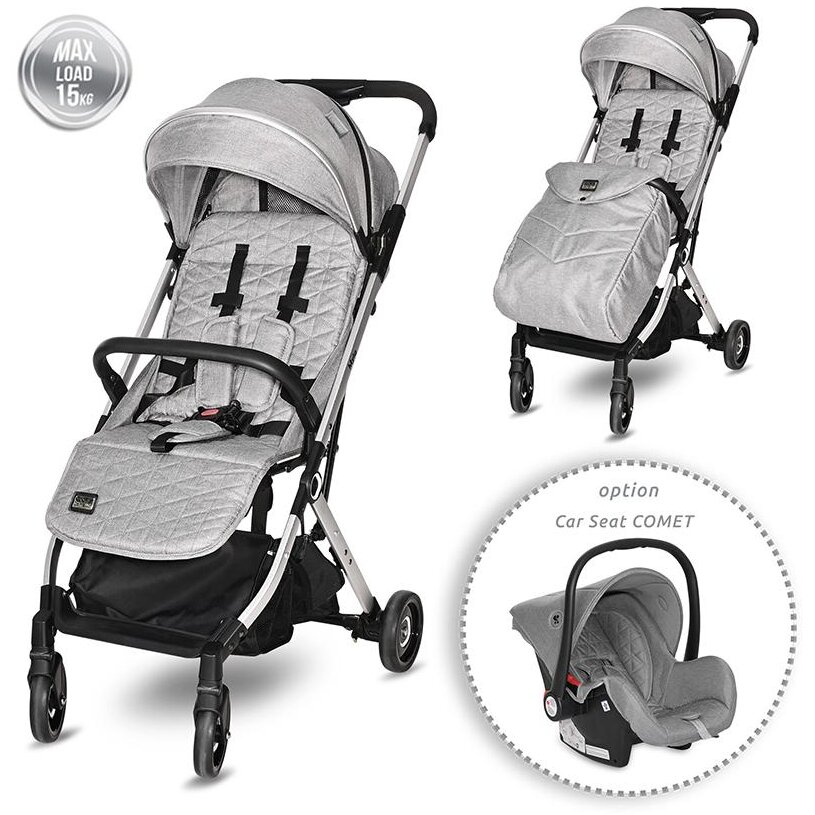 Carucior Pentru Nou-Nascuti Myla Tip Troller Gri