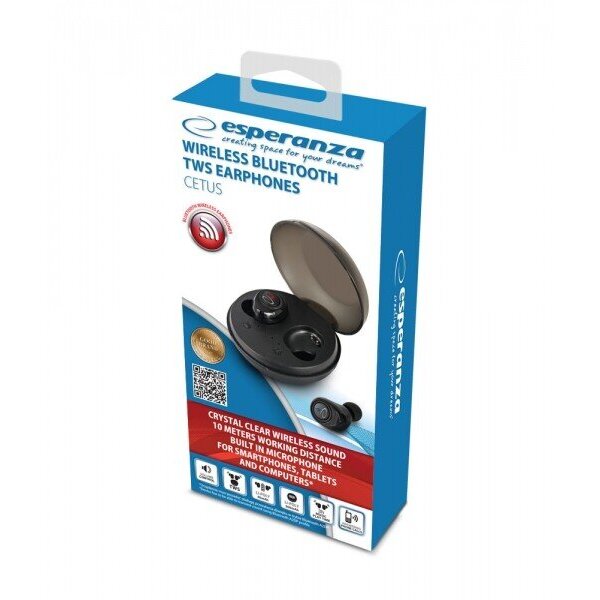 Casti Bluetooth Cetus EH229K TWS Touch Control Negru