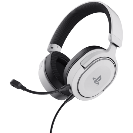 Casti Cu Microfon GXT498W Forta PS5 3.5mm Jack Cablu 1.2m Alb