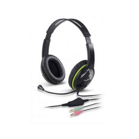 Casti cu Microfon HS-400A cu Fir Standard Multimedia Microfon pe Brat Jack 3.5mm x 2 Negru