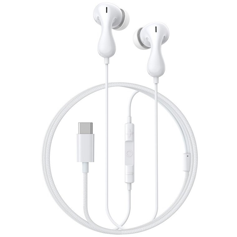 Casti Encok CZ20 Headset Wired In-ear Calls/Music USB Type-C Alb