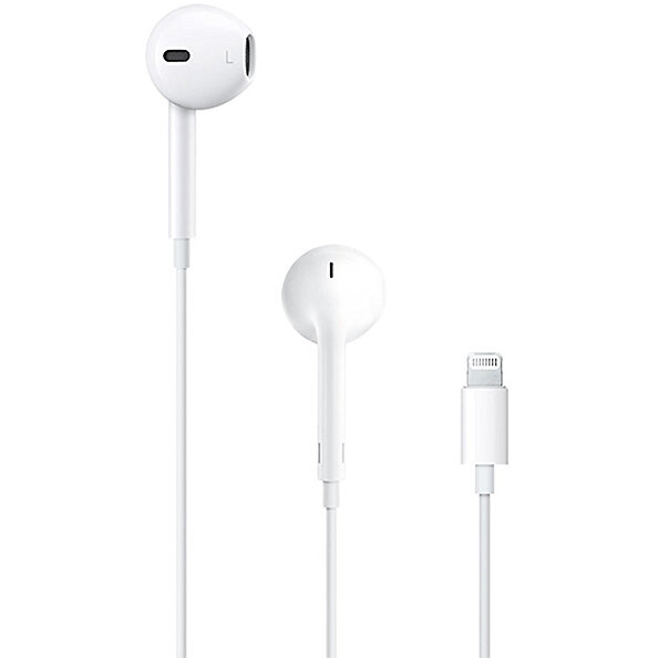 Casti Lightning Handsfree Alb