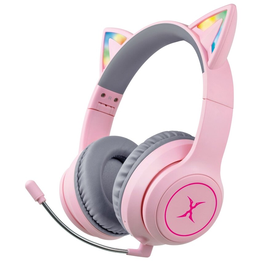 Casti Wireless HAB-10 DazzleCat Pink