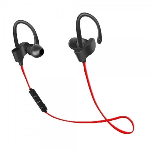 Casti Wireless Sport EH188R Bluetooth cu Microfon Negru/Rosu