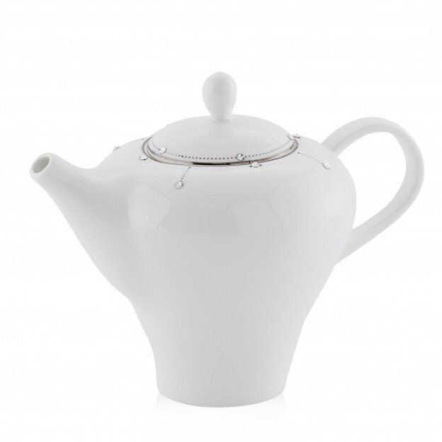 Ceainic 57460-BIA-DZBAN cu Infuzor Ceramica Alb